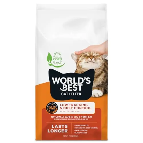 World's Best Cat Litter Low Tracking and Dust Control Multiple Cat bag