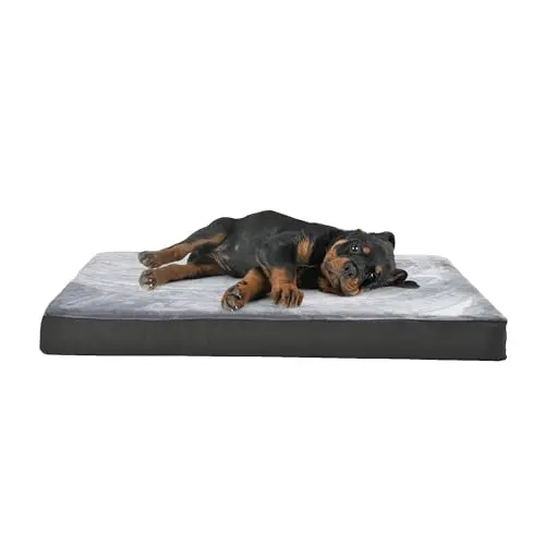 Amazon Basics U-shaped dog bed with cooling gel memory foam