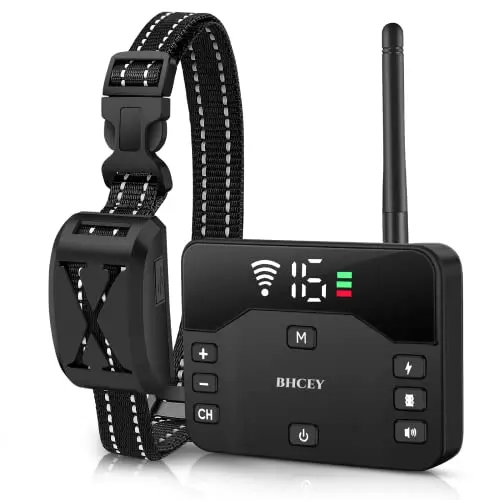 BHCEY wireless dog fence and training collar system