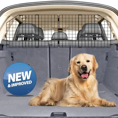 Petboda foldable dog car barrier with slide rail design in SUV trunk