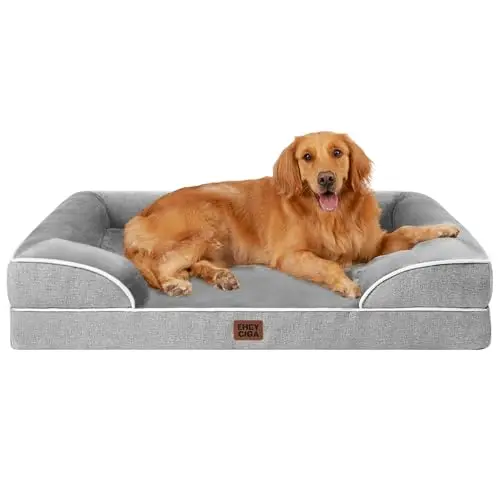 EHEYCIGA Orthopedic Memory Foam Dog Bed for Large Dogs