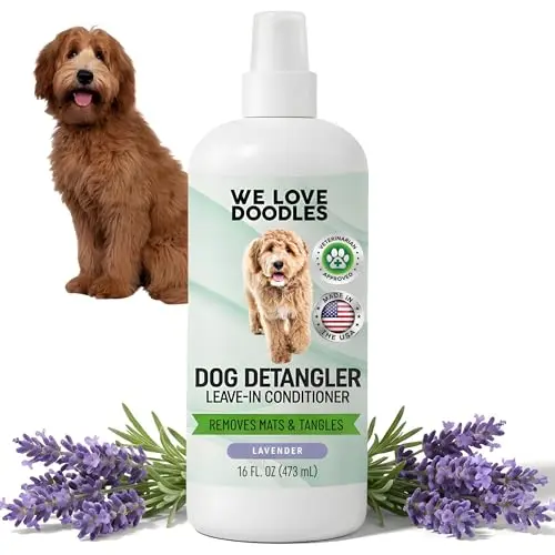We Love Doodles Lavender Dog Detangler Spray bottle