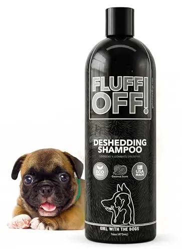 Fluff Off! Natural Deshedding Dog Shampoo bottle