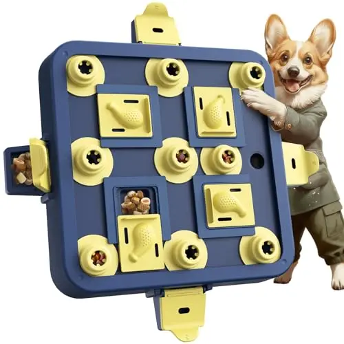 KADTC Dog Chess Puzzle Toy image showing multiple compartments and sliding parts