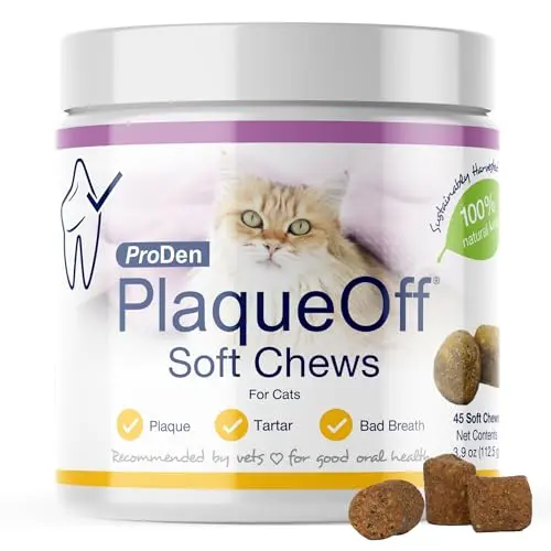 ProDen PlaqueOff Soft Chews with natural kelp for cats
