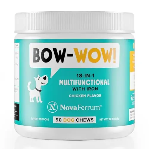 NovaFerrum Bow Wow multifunctional chewable iron supplement for dogs