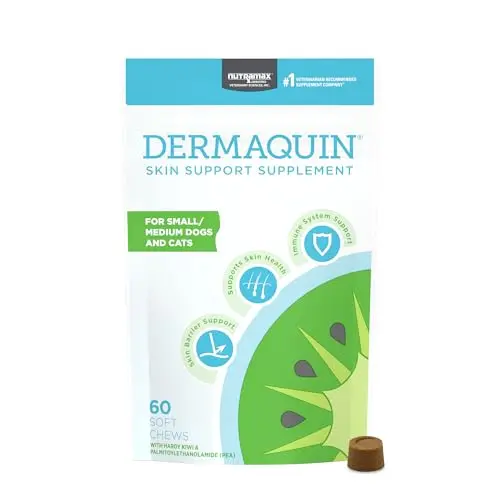 Nutramax Dermaquin Skin Support chews for dogs and cats