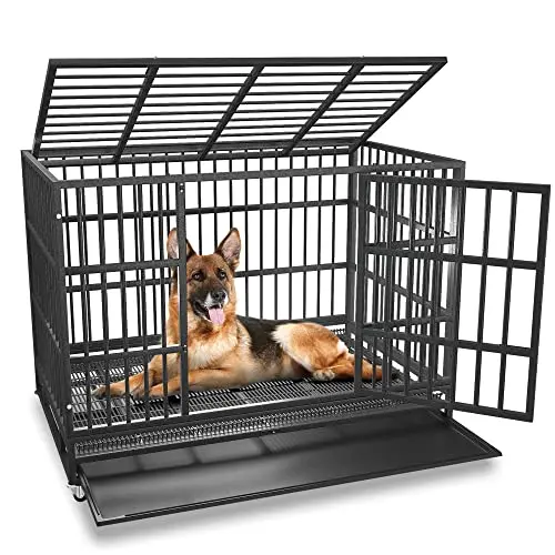 BOLDBONE 48 inch heavy duty escape-proof dog crate cage
