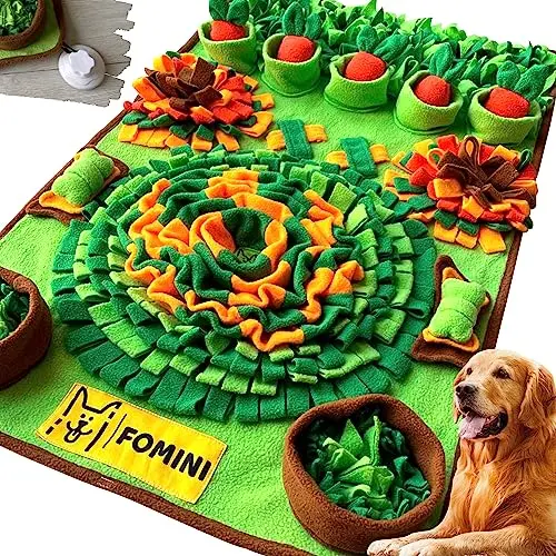 FOMINI snuffle mat for large and medium dogs with floral pattern