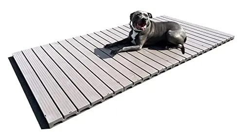 Cove Products raised dog kennel run flooring in a 4x8 foot size