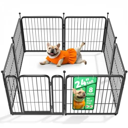 FXW Rollick metal dog playpen for indoor and outdoor use