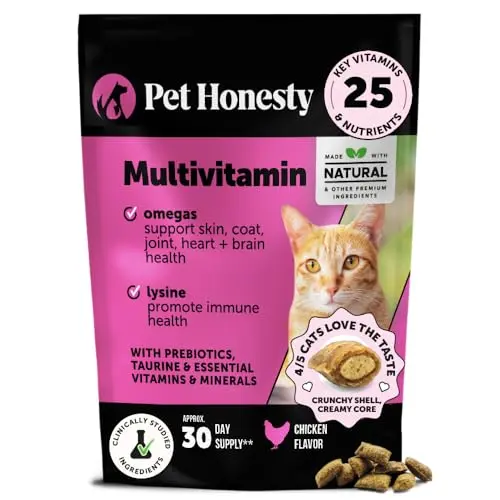 Pet Honesty Cat Multivitamin chews in a pouch