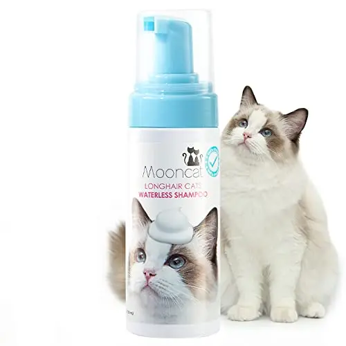 Mooncat Waterless Cat Shampoo for Longhair Cats for Detangling Matted Fur