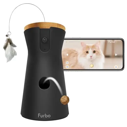 Furbo 360 Cat Camera with rotating view and treat dispenser