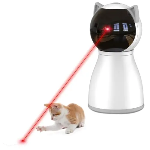 YVE LIFE automatic cat laser toy with motion activation and rechargeable battery