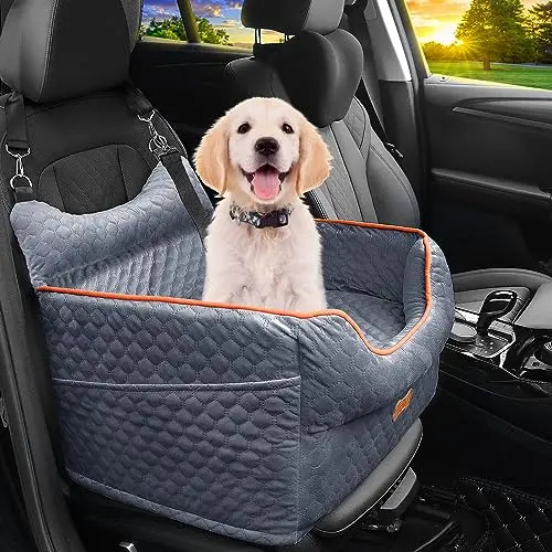 EUHAMS Memory Foam Dog Booster Seat for small dogs up to 25 lbs