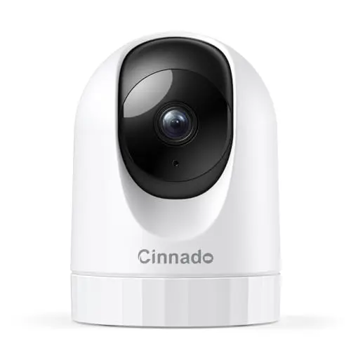 Cinnado 2K indoor WiFi camera with pan-tilt for pet monitoring