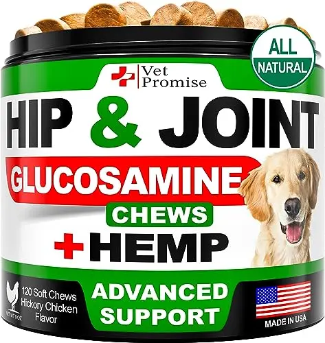Vet Promise hemp hip and joint supplement chews for dogs
