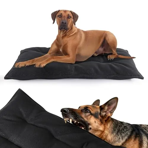 MABOZOO medium-sized chew proof dog crate pad in black