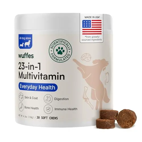 Wuffes 23-in-1 Dog Multivitamin soft chews for senior dogs