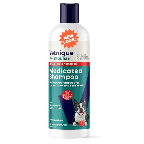 Vetnique Dermabliss chlorhexidine medicated dog shampoo
