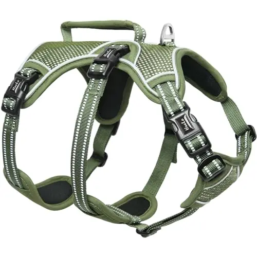 HEELE escape-proof dog harness with unique neck release