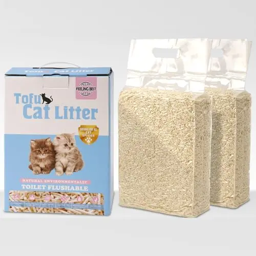 FEELING BEST Tofu Cat Litter bags made from pea husk and cornstarch