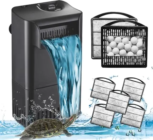 TARARIUM small internal filter with waterfall design for 10-40 gallon tanks