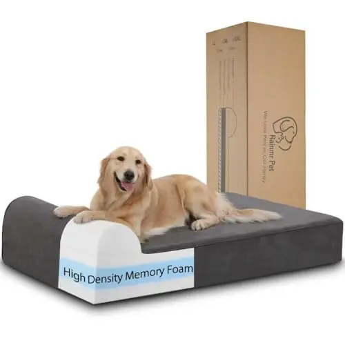 Rainmr 7-Inch Thick Memory Foam Orthopedic Dog Bed