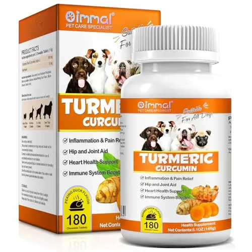 ALIVO turmeric curcumin tablets for dogs with BioPerine