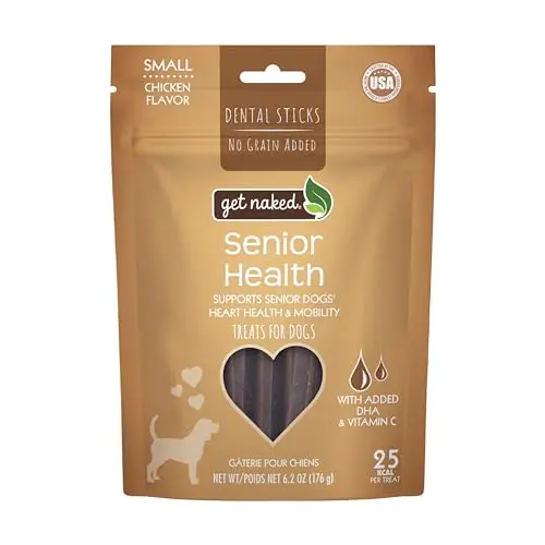 Get Naked Dental Sticks for Senior Dogs on Amazon