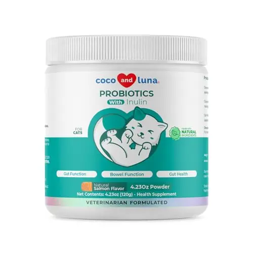 Coco and Luna Salmon Flavor Probiotic Powder for Cats