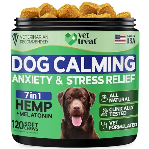 Vet Treat Hemp Calming Chews for dogs anxiety relief