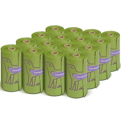 Wowflash lavender scented dog poop bags in rolls