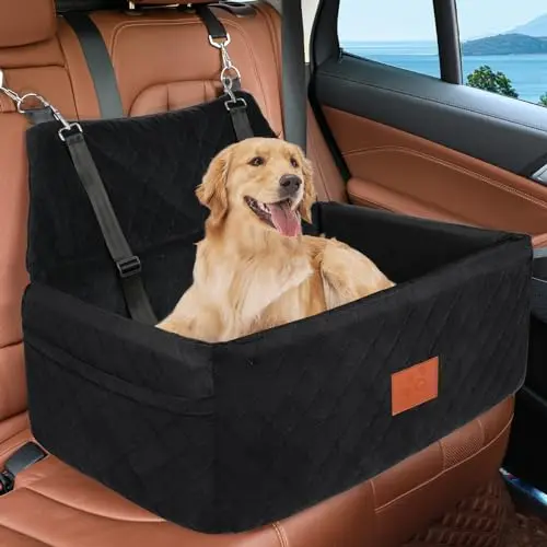 NEEZUKAR Dog Car Seat for large and medium dogs up to 55 lbs
