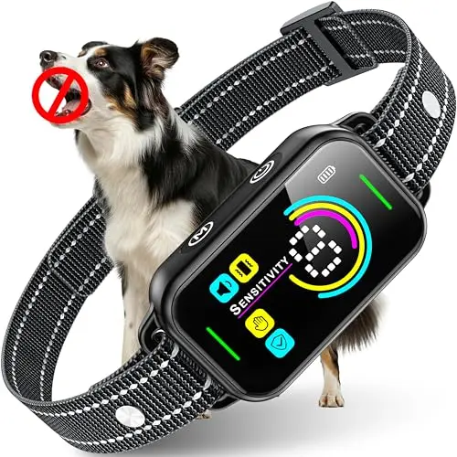 DINJOO smart dog bark collar with large LED interface