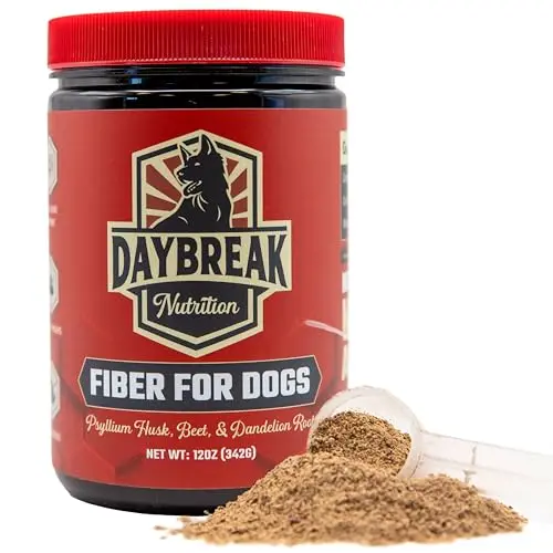 Daybreak Nutrition fiber supplement powder for dogs with psyllium husk