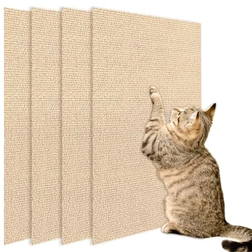 HLIMIOR 4-pack self-adhesive cat scratch mats