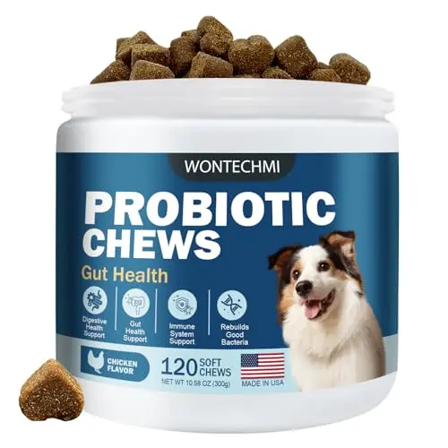 WONTECHMI Probiotic Chews for dogs with chicken flavor