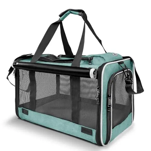 GAPZER teal collapsible soft-sided dog carrier