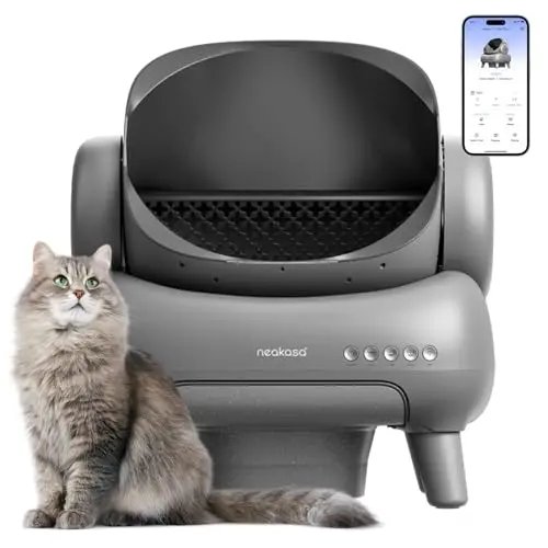 Neakasa M1 Plus grey open-top self-cleaning litter box