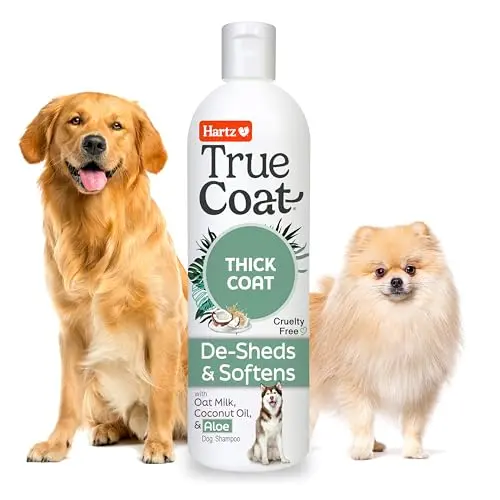 Hartz True Coat Thick Coat dog shampoo with oat milk