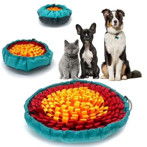 NEECONG snuffle mat with tricolor design and non-slip base
