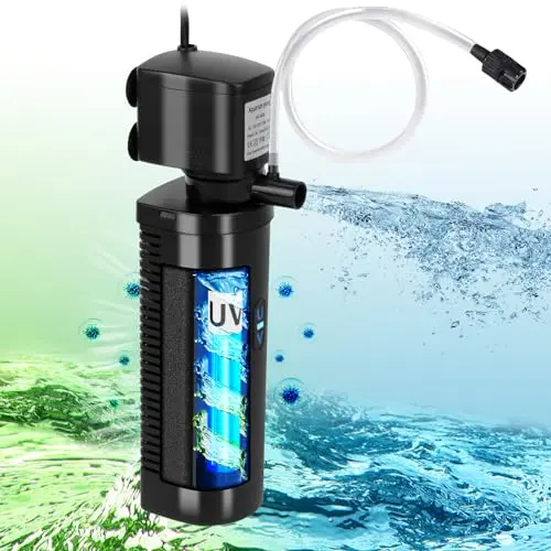 TARARIUM internal filter with UV light for algae control in turtle tanks