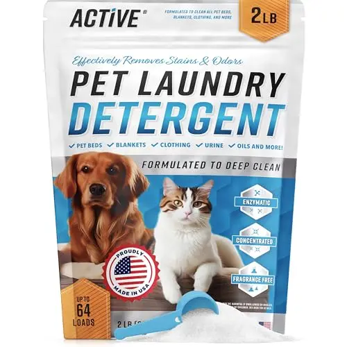 ACTIVE Pet Laundry Detergent powder in a large, value-size bag