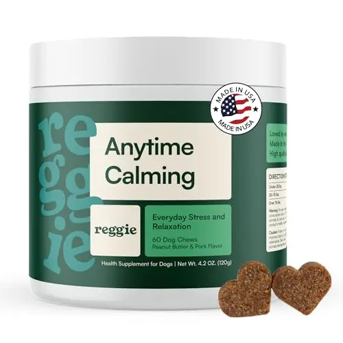 Reggie Anytime Calming Chews for dogs in packaging