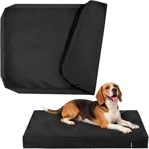 PAWFINITY black waterproof Oxford dog bed cover
