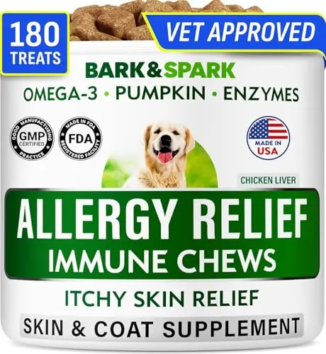 BARK&SPARK Dog Allergy Relief Soft Chews bottle
