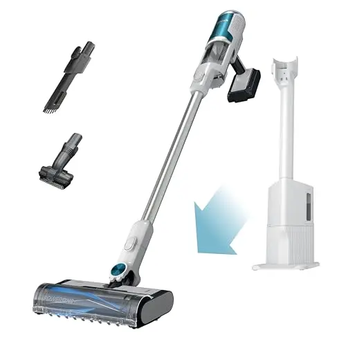 Shark Clean & Empty cordless stick vacuum in white with auto-empty base