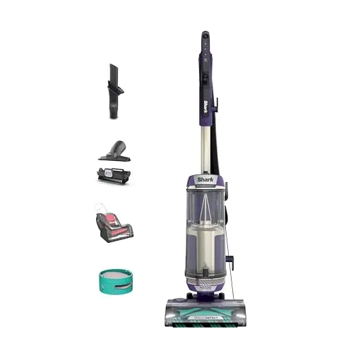 Shark POWERDETECT upright vacuum in eggplant with DuoClean technology